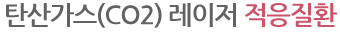탄산가스(CO2) 레이저 적응질환